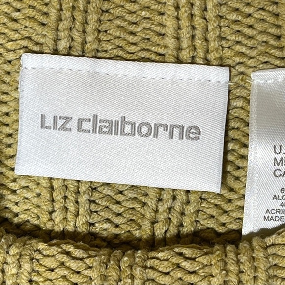 Liz Claiborne Chunky Cable Knit Sweater Women’s Large - Picture 7 of 7